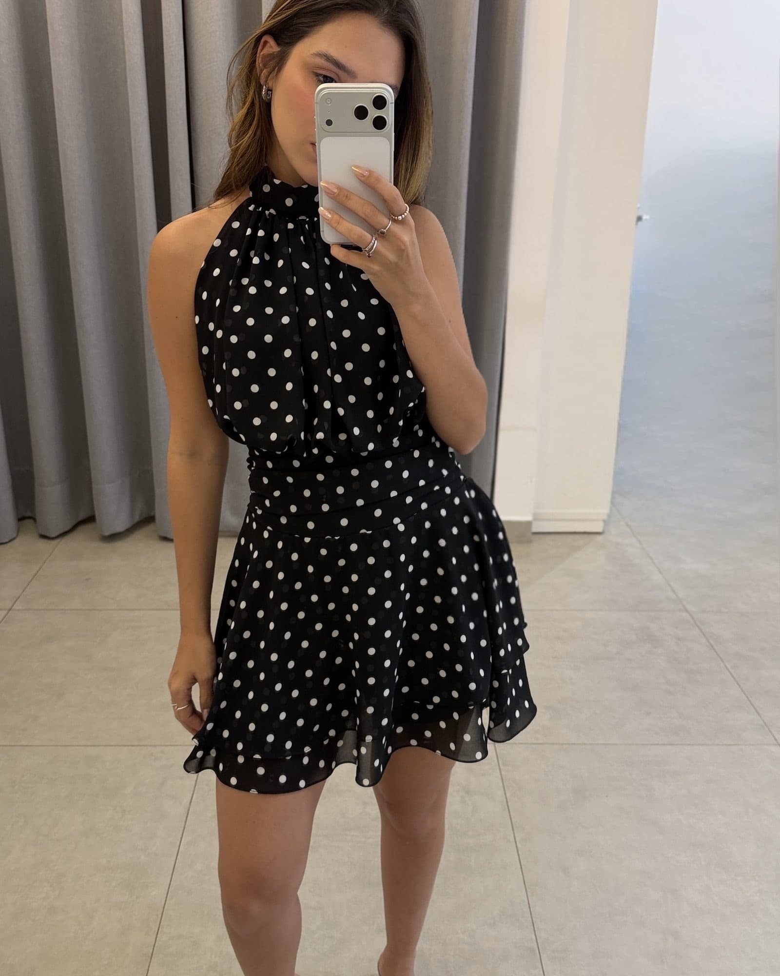 Vestido poá